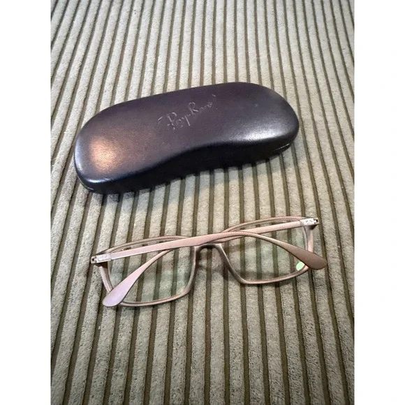 Ray-Ban Liteforce RB 7018 5205 Matte Brown Rectangular Frames 56-16-145 Italy